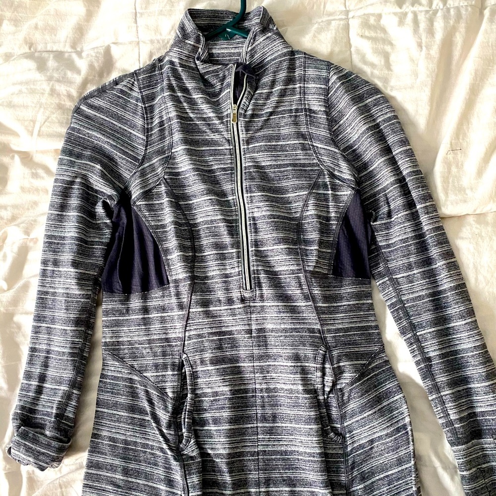 Tight fit half zip